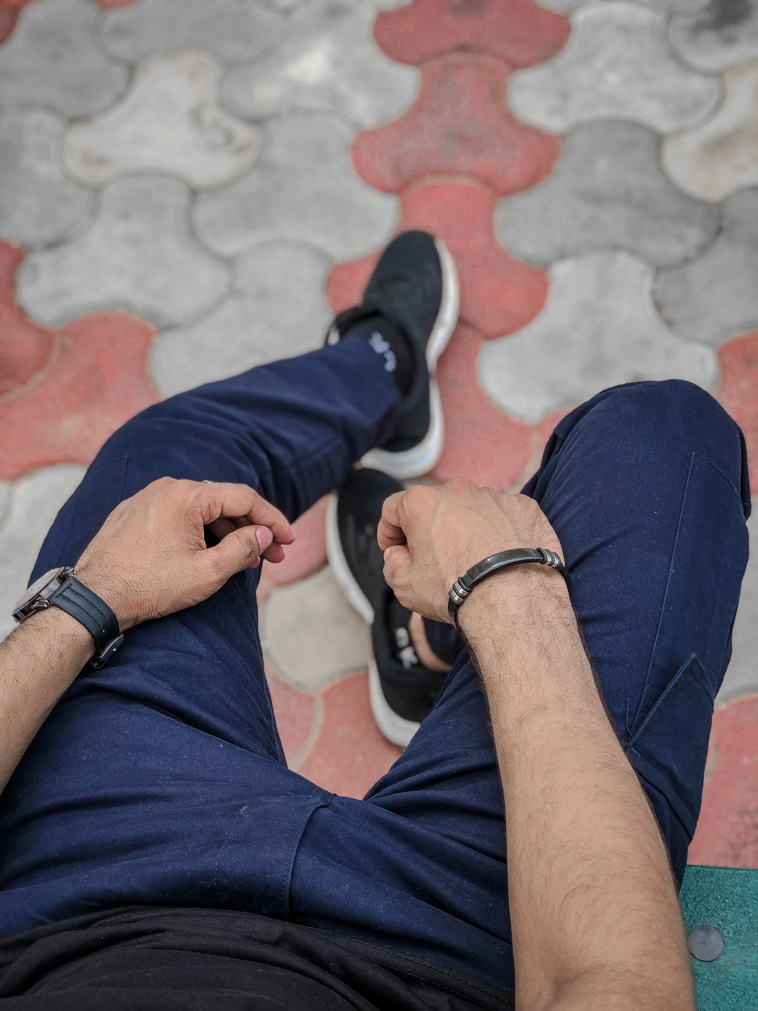 6-Pocket Navy Blue Cargo Pants