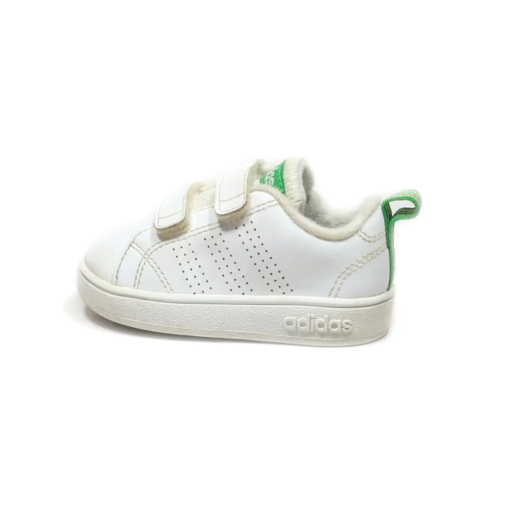 Adidas Neo Vs Advantage Clean Cmf J Crawlers Leather White Colour For Kids
