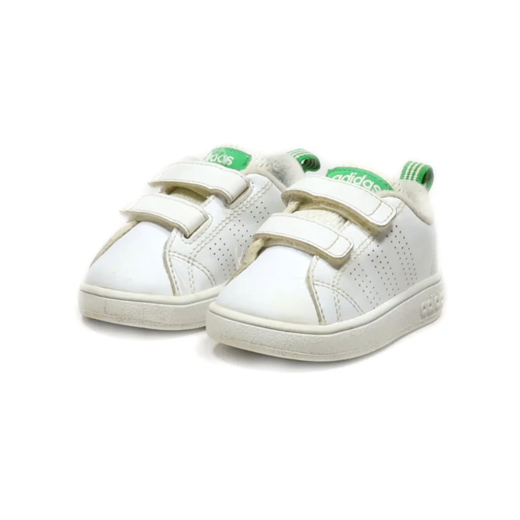 Adidas Neo Vs Advantage Clean Cmf J Crawlers Leather White Colour For Kids