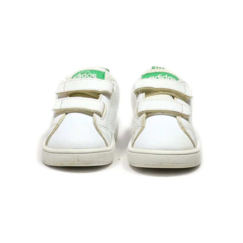 Adidas Neo Vs Advantage Clean Cmf J Crawlers Leather White Colour For Kids