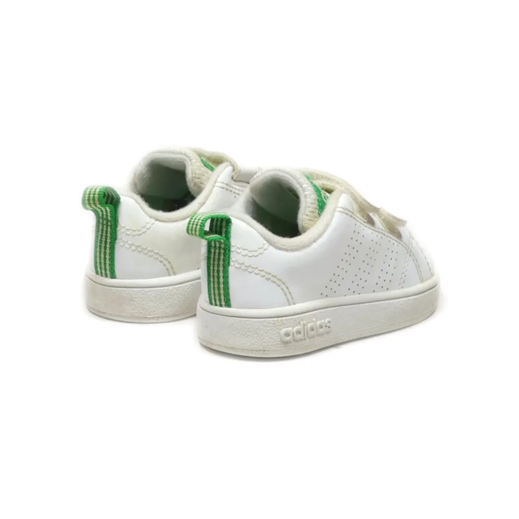 Adidas Neo Vs Advantage Clean Cmf J Crawlers Leather White Colour For Kids