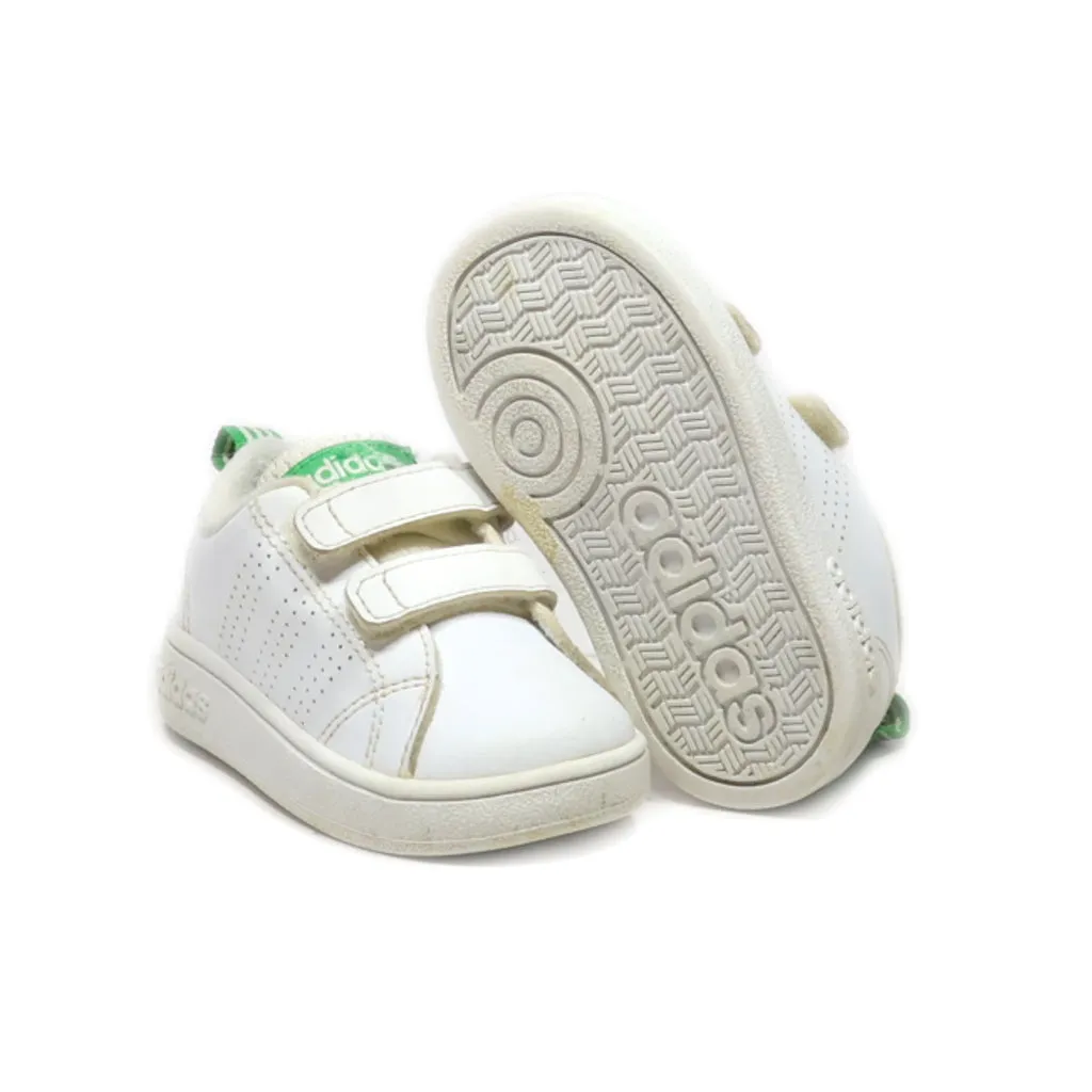Adidas Neo Vs Advantage Clean Cmf J Crawlers Leather White Colour For Kids