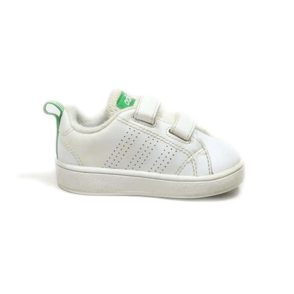 Adidas Neo Vs Advantage Clean Cmf J Crawlers Leather White Colour For Kids