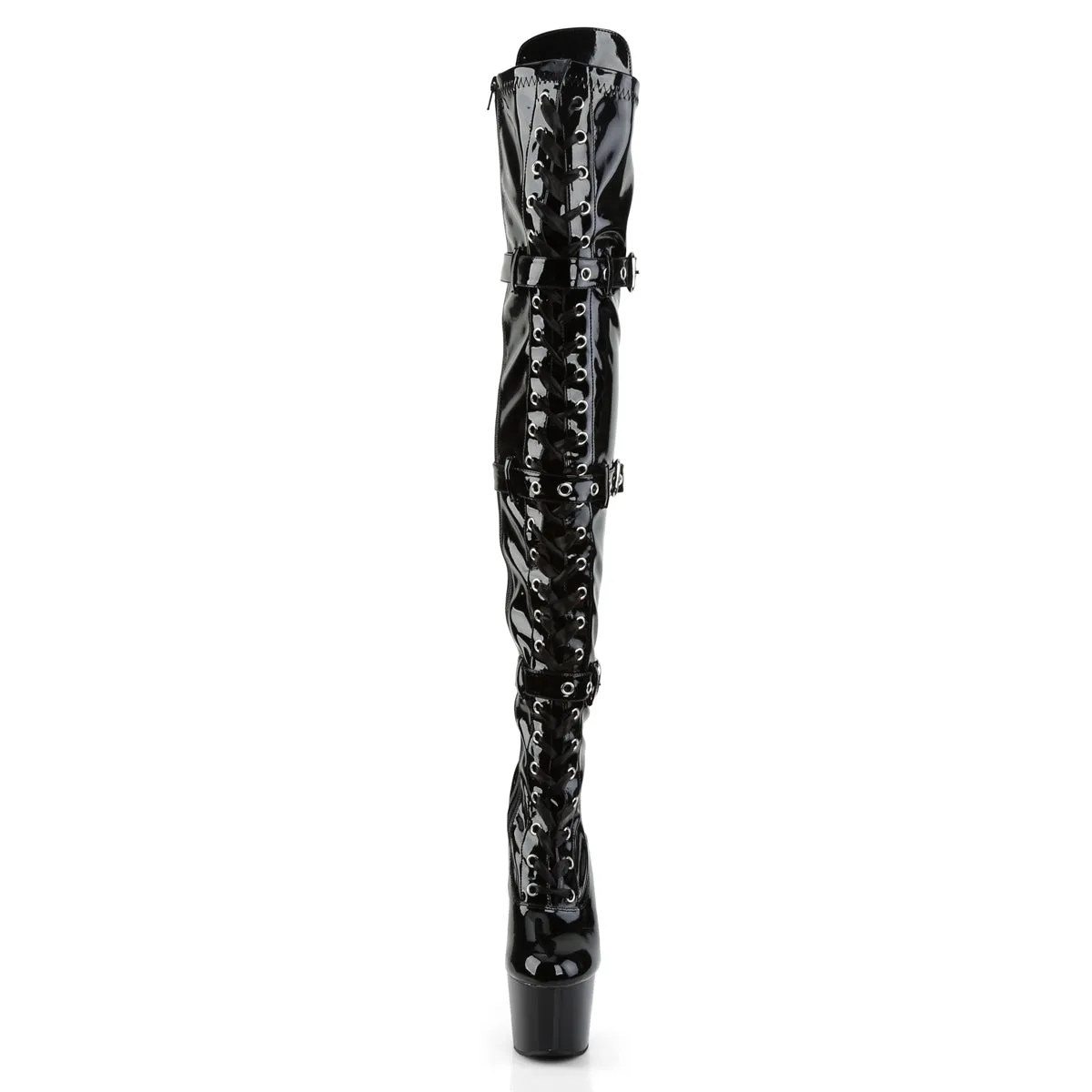 ADORE-3028 Pleaser Black Patent Sexy Platform Shoes (Pole Dancing Heels)