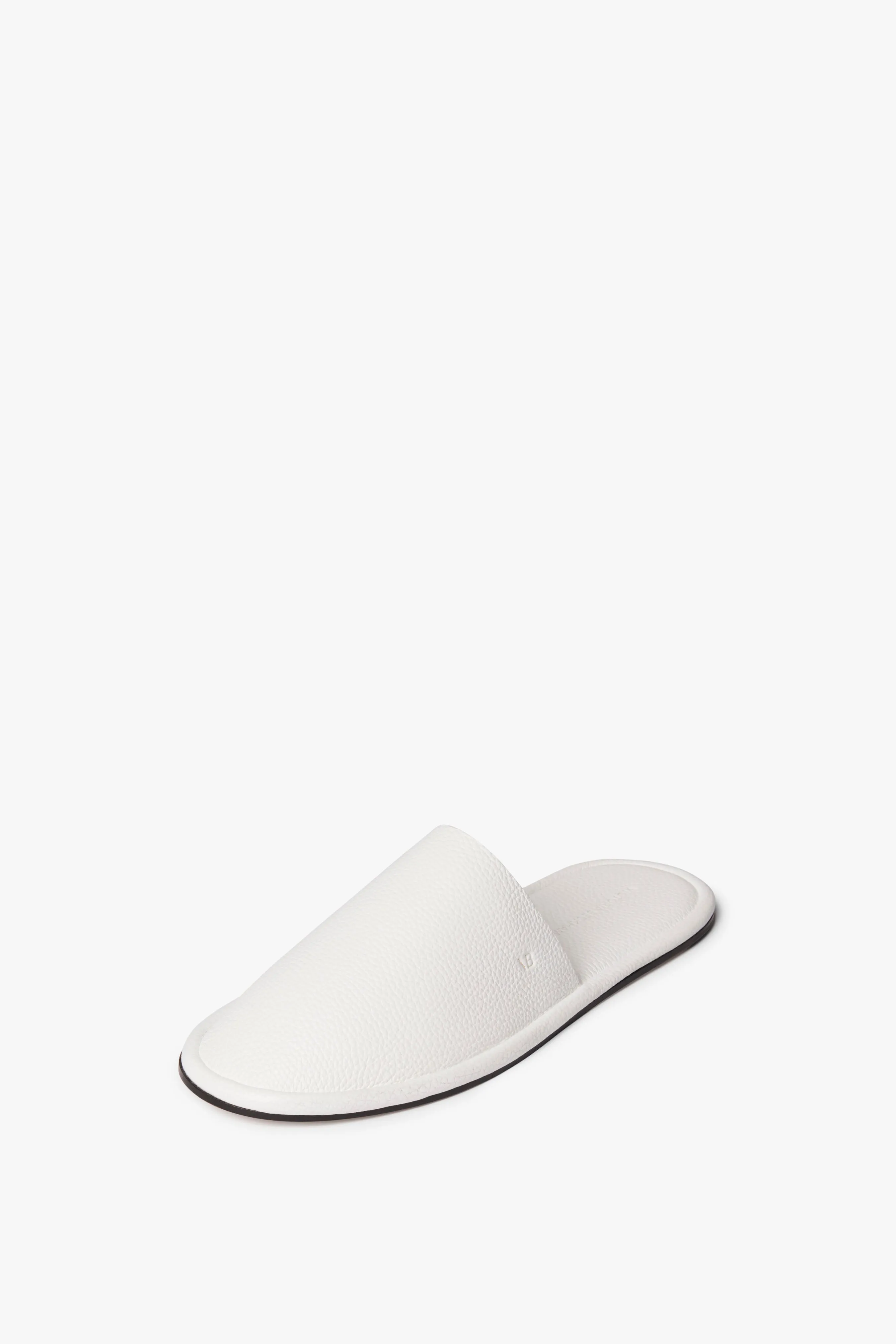 Amelia Leather Mule in White
