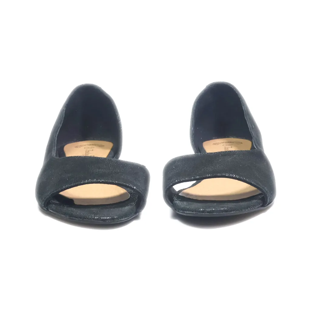 Amethyst Slip Ons Fabric Black Colour For Women
