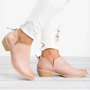 Ankle boots with low heels