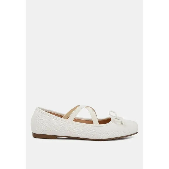 Arimer Criss Cross Strap Ballet Flats
