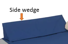 Bedside Cot Wedges and Wipe-Clean Draw Sheet for Double Bed