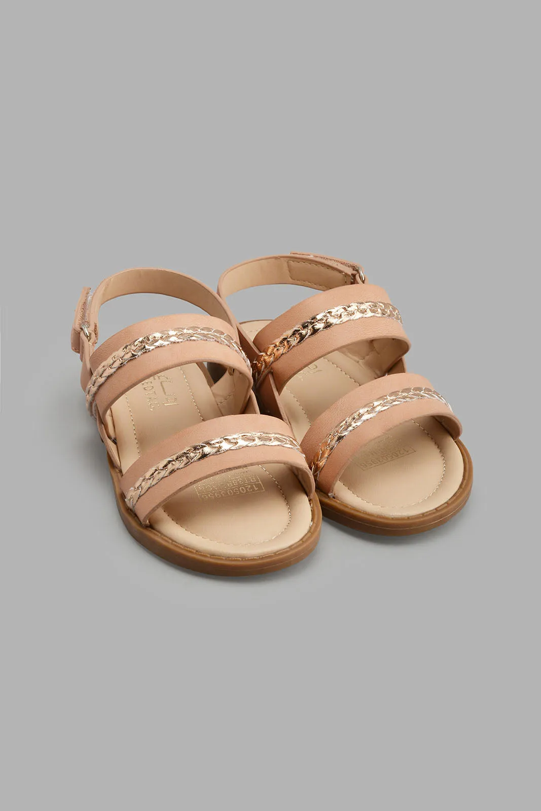 Beige Braided Strap Sandal