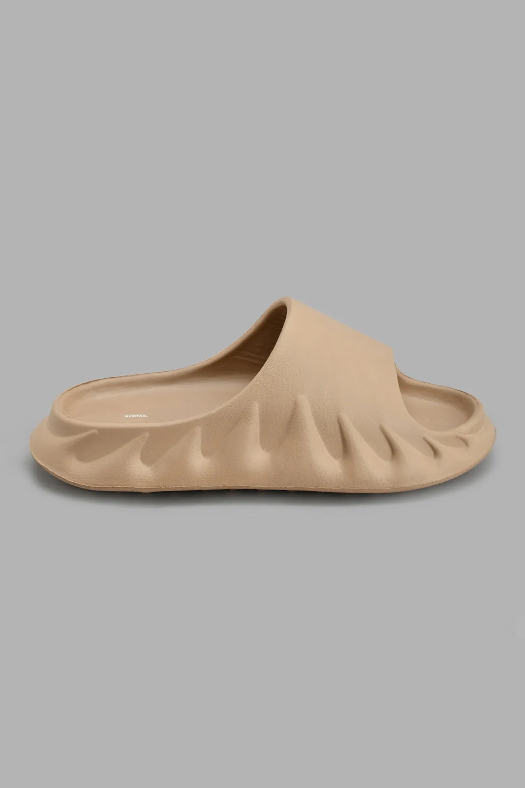 Beige Plain Slide