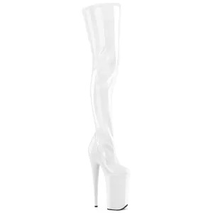 BEYOND-4000 Pleaser White Sexy Platform Shoes (Pole Dancing Heels)