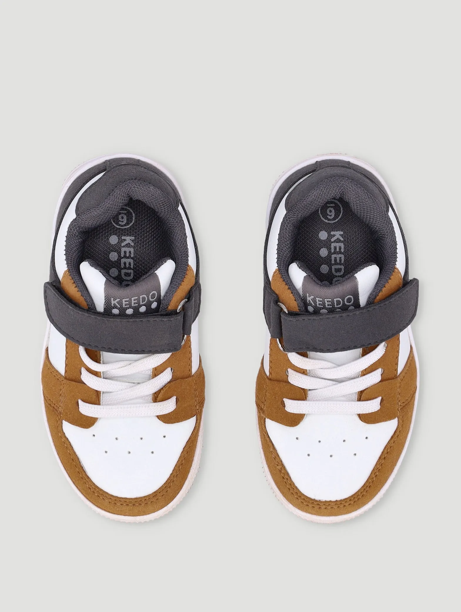 Boys Charcoal Colourblock Sneaker