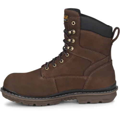 Carolina Men's Dormite 8" Composite Toe Ins Waterproof Work Boot  - Brown - CA8556