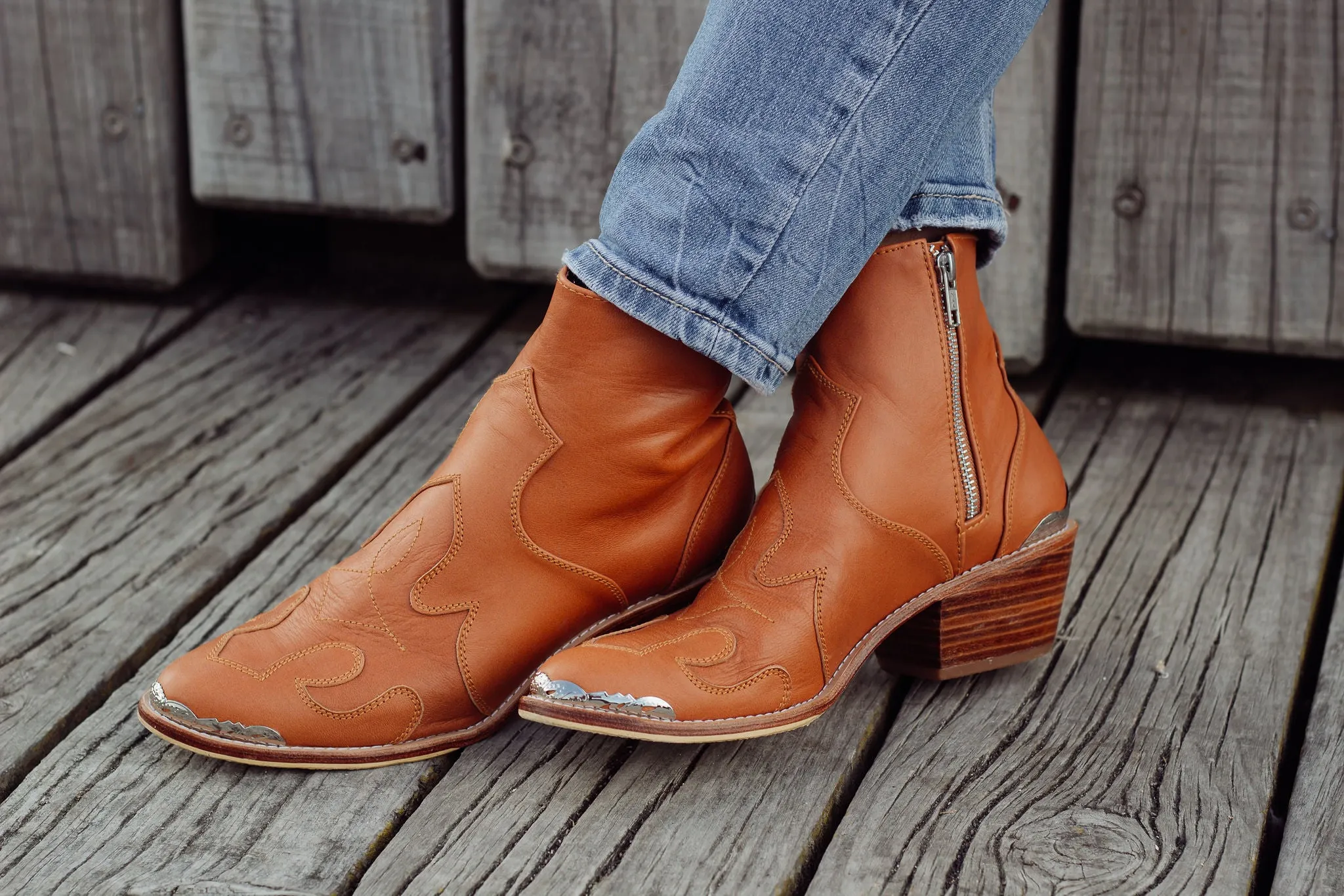 Charlie Boots Tan - CLOSING DOWN SALE 70% OFF