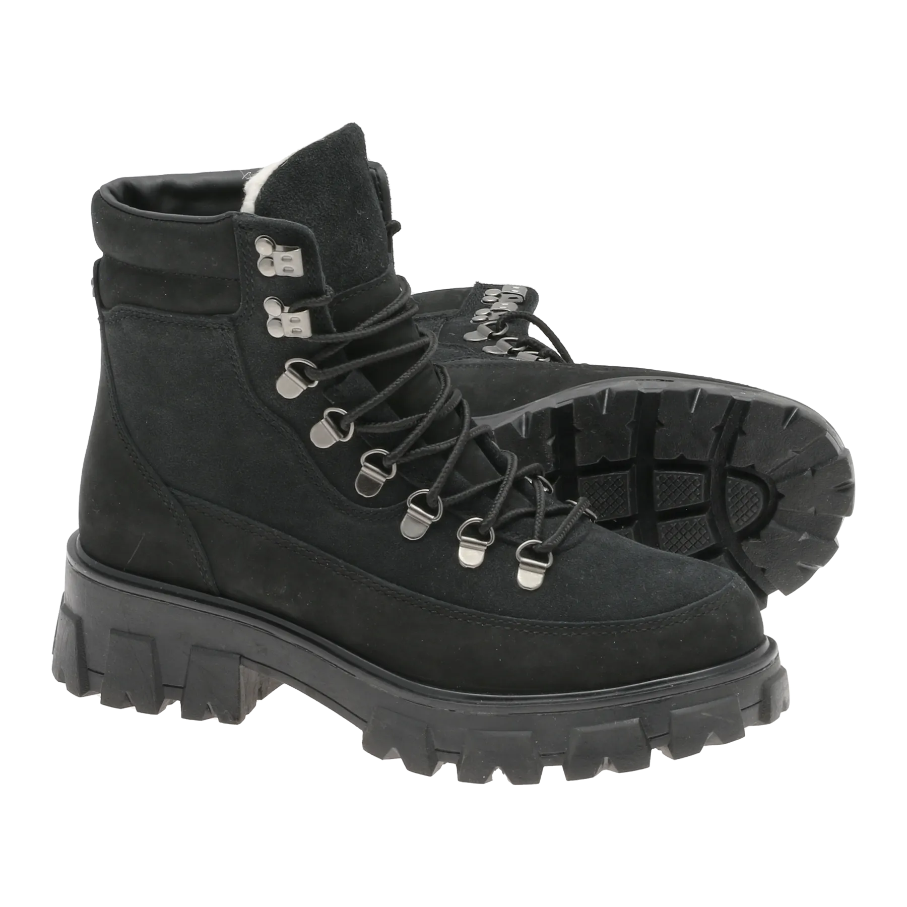 Combat Leather Boot - Warm Black