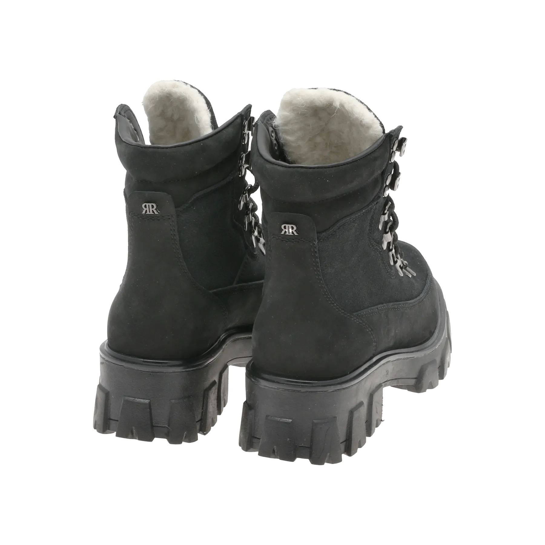 Combat Leather Boot - Warm Black