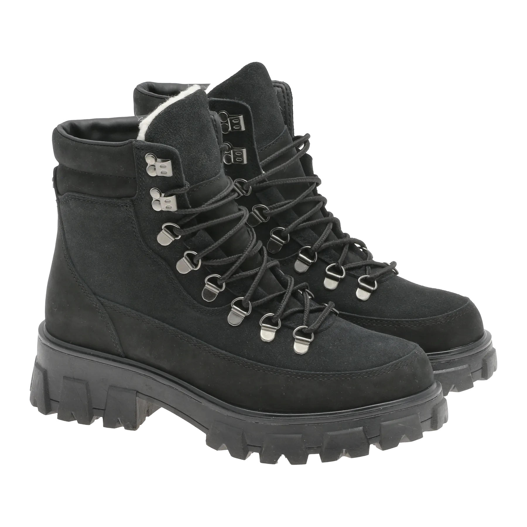 Combat Leather Boot - Warm Black