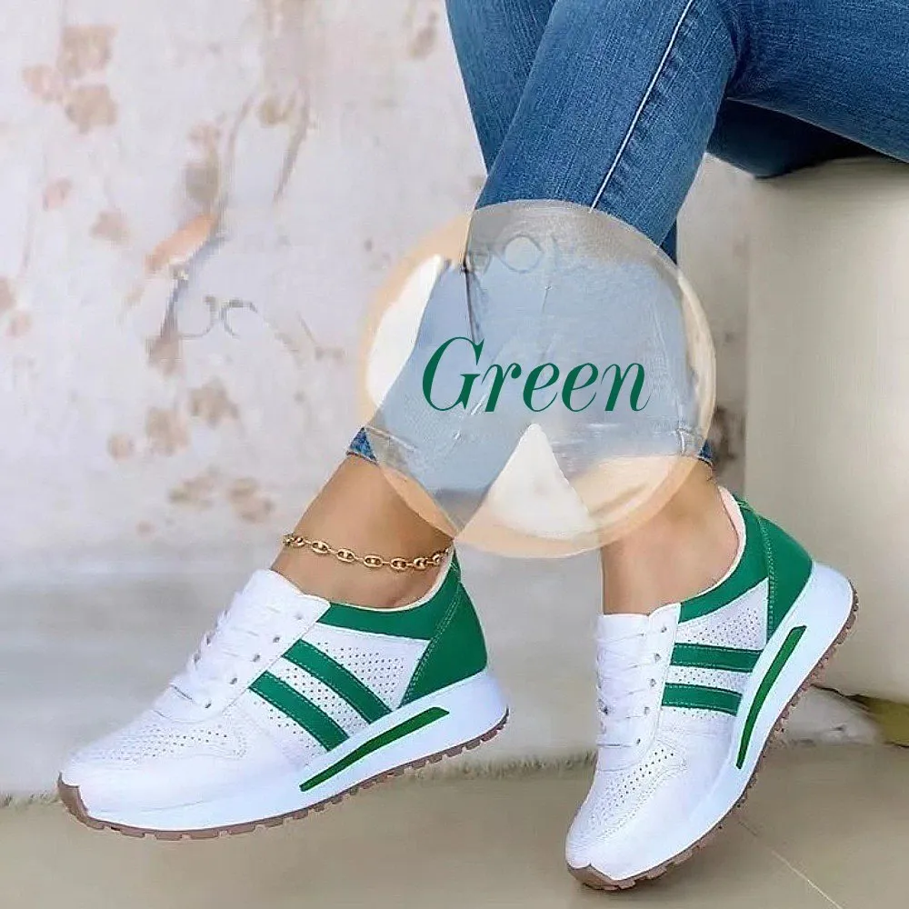 Cuzcare Sporty Orthopedic Shoes Women Breathable Striped Cushioned Sneakers Trendy
