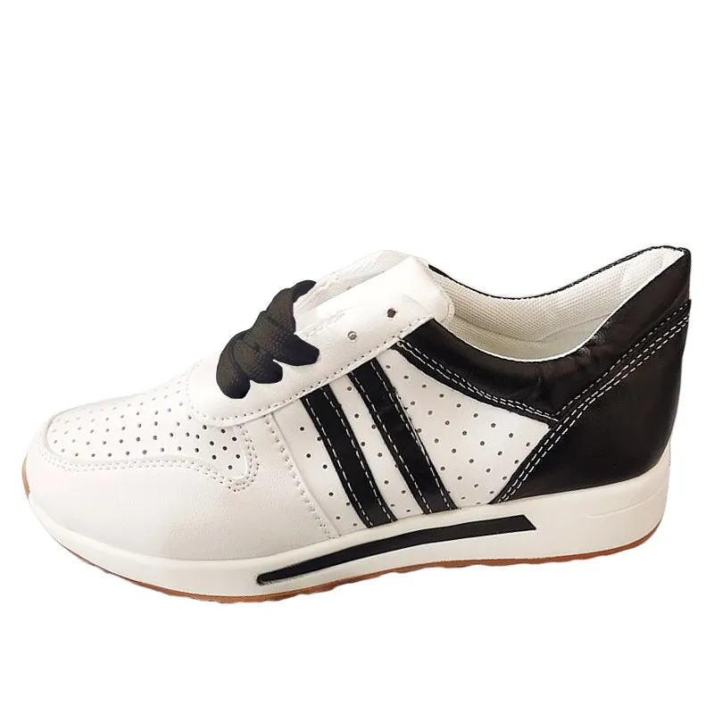 Cuzcare Sporty Orthopedic Shoes Women Breathable Striped Cushioned Sneakers Trendy