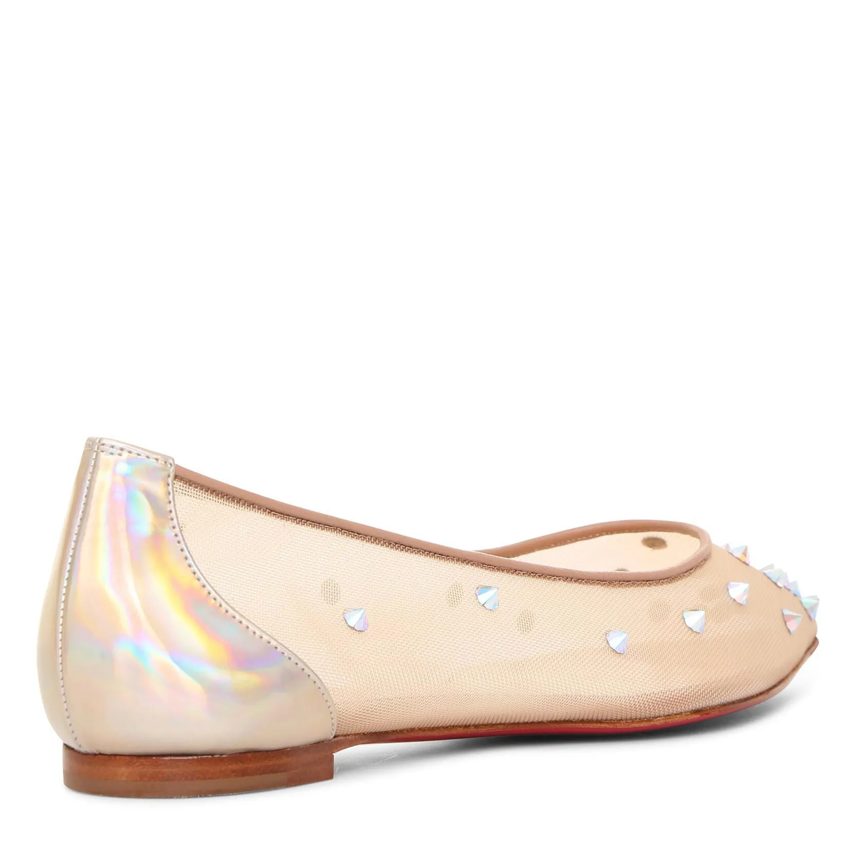 Degra 2019 nude mesh ballerinas