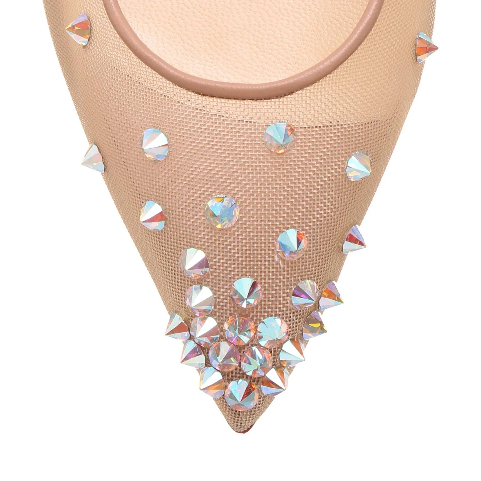 Degra 2019 nude mesh ballerinas