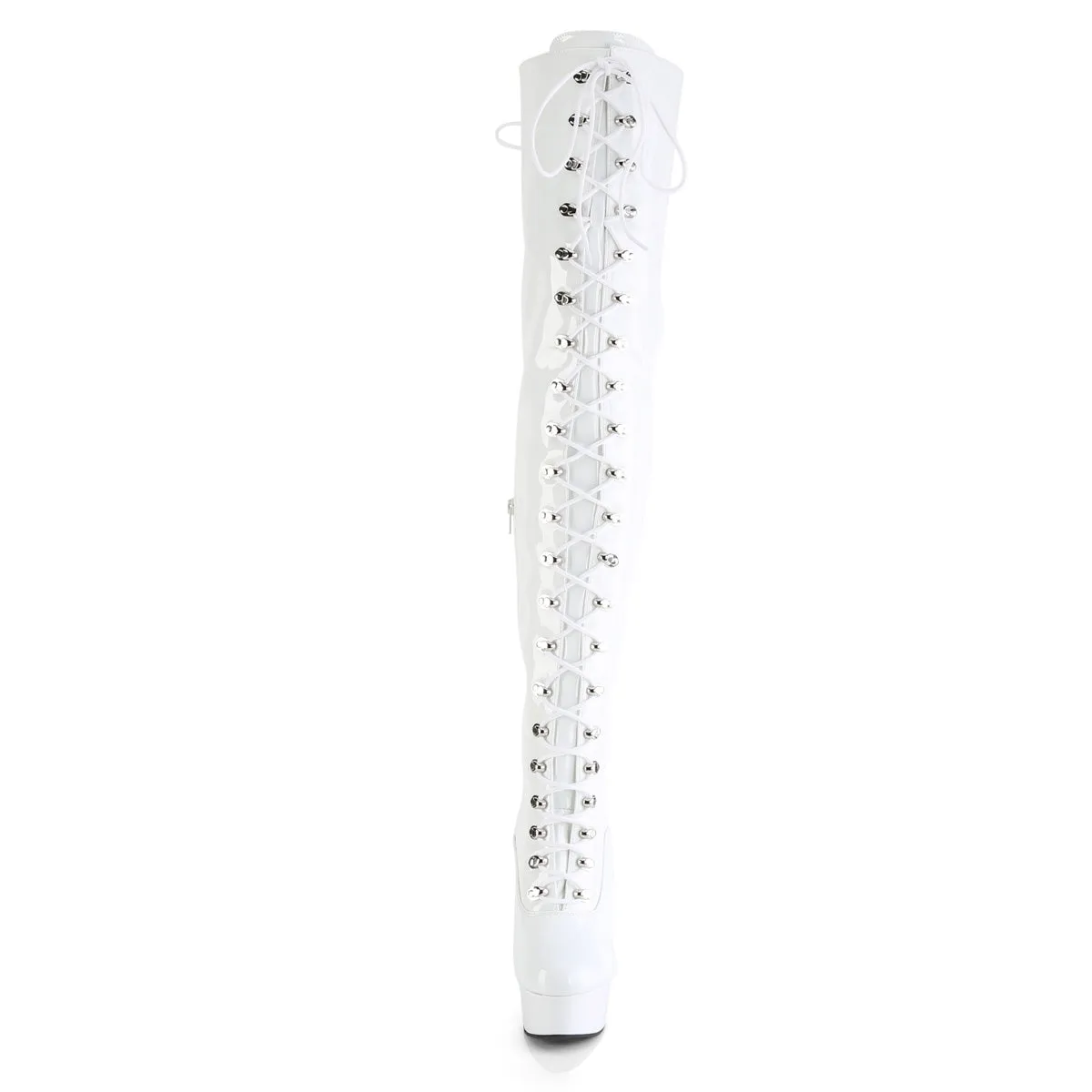 DELIGHT-3022 Pleaser White Sexy Platform Shoes (Pole Dancing Heels)