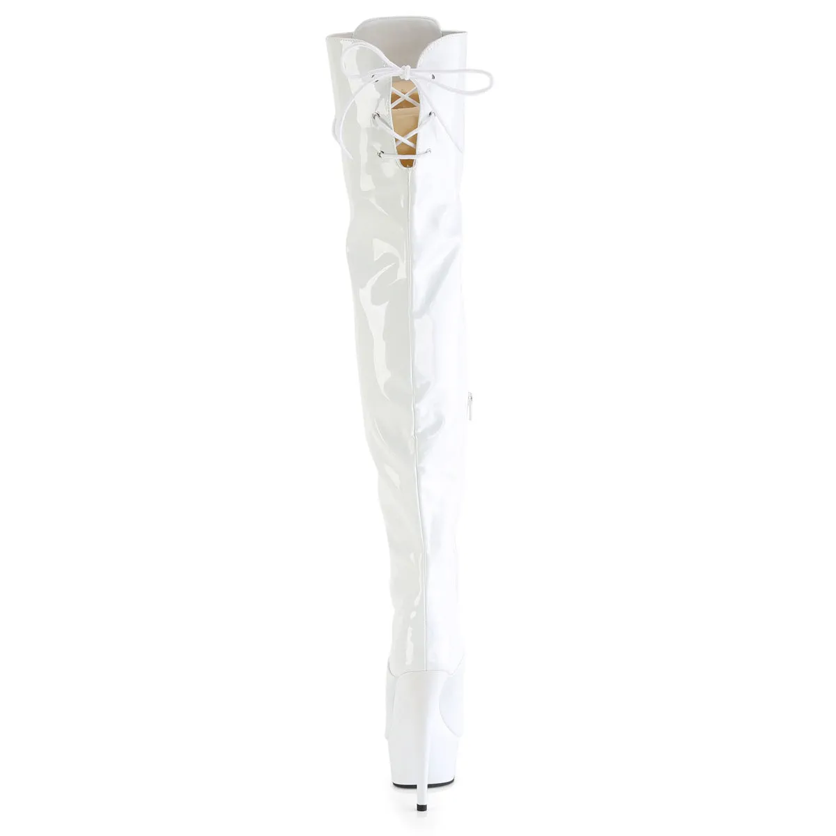DELIGHT-3022 Pleaser White Sexy Platform Shoes (Pole Dancing Heels)