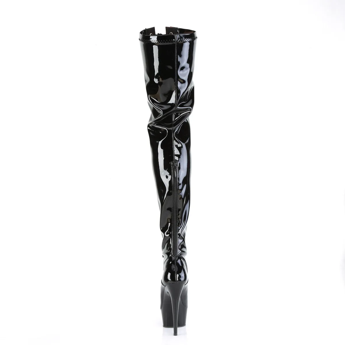 DELIGHT-3027 Pleaser Black/Red Sexy Platform Shoes (Pole Dancing Heels)