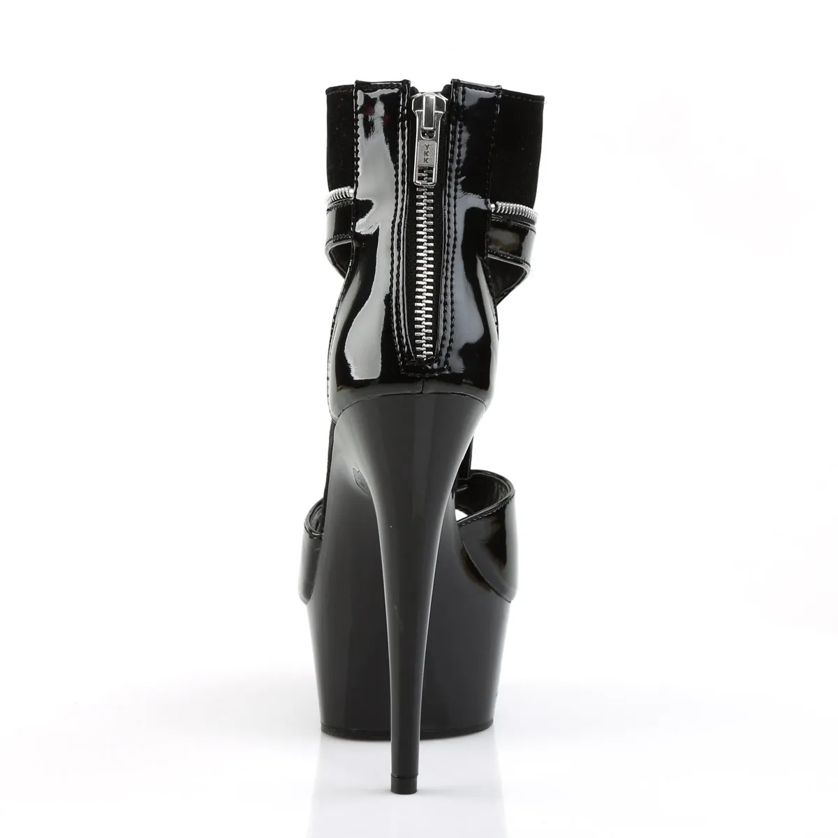 DELIGHT-690 Pleaser Black Sexy Platform Shoes (Pole Dancing Heels)