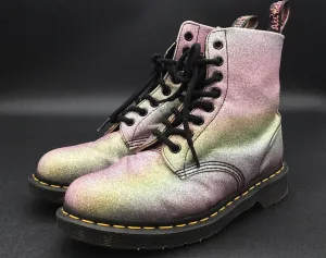 Dr. Martens Women's Pascal Glitter 1460 Multicolor Combat Boots - Size 7