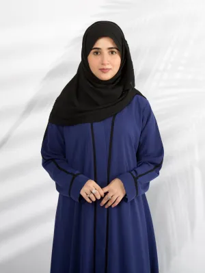 Electric Blue with Black Lines