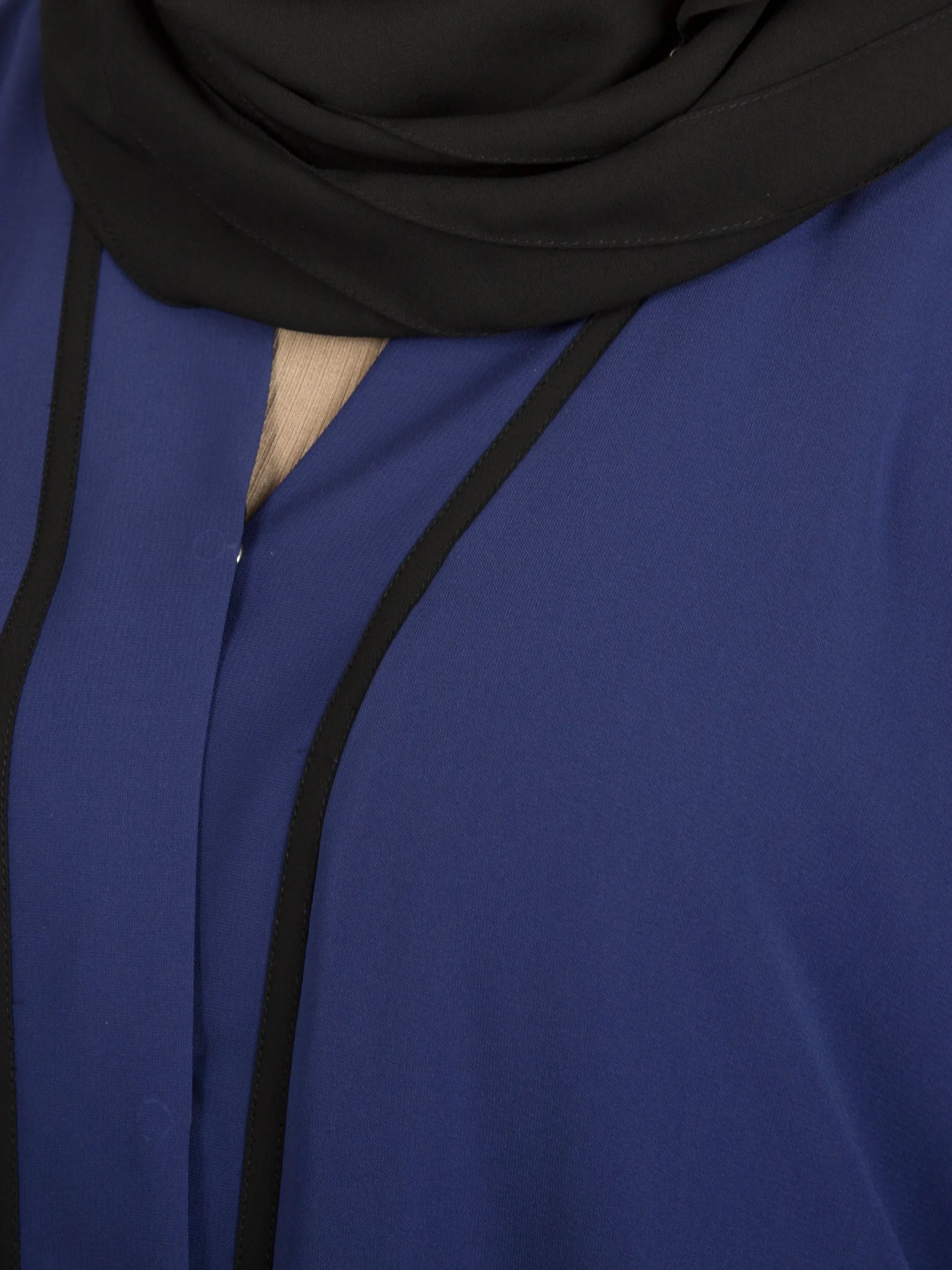 Electric Blue with Black Lines