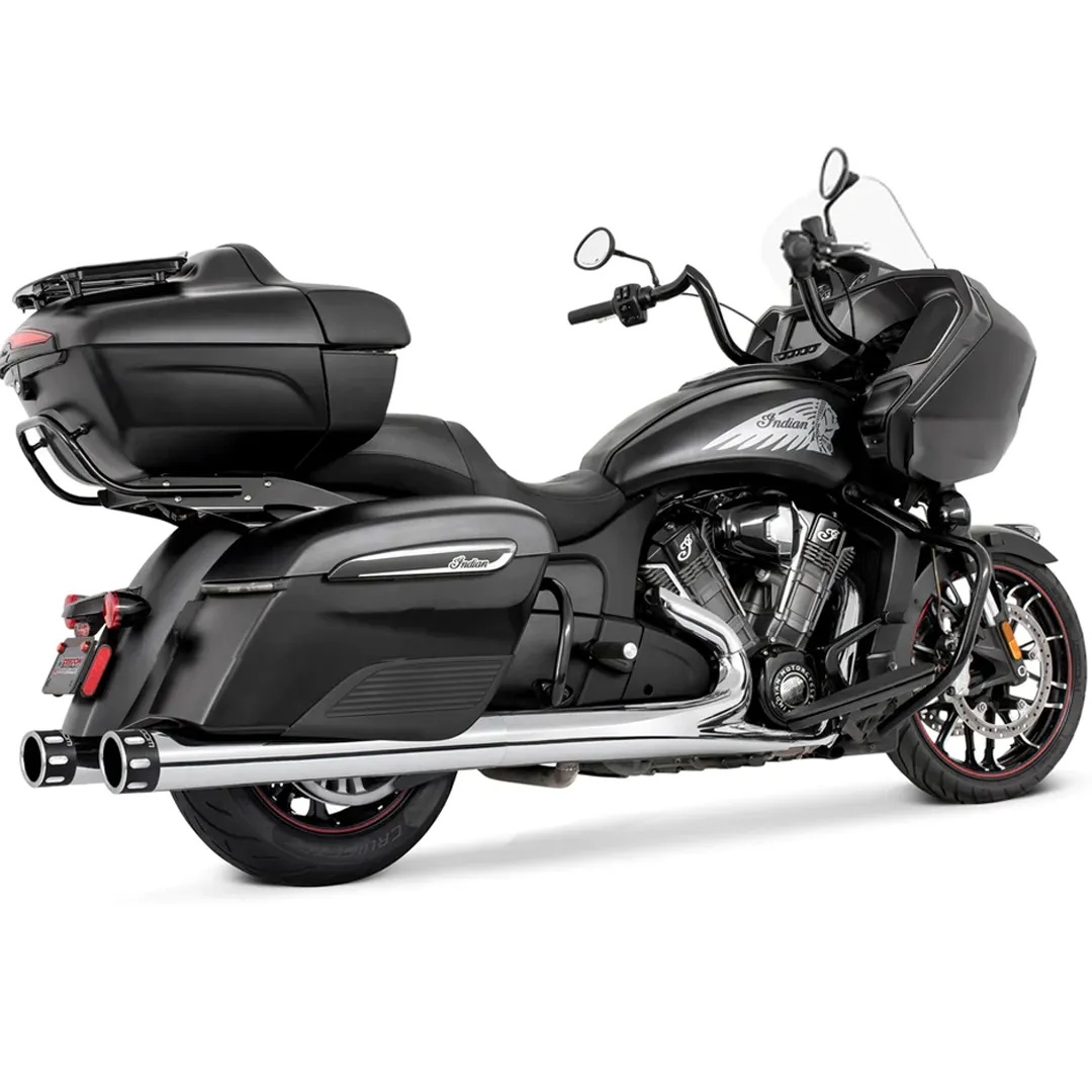Escape Freedom Performance 4″ Eagle Slip Ons Cromo para Indian '14-'24 Chieftain / Challenger (Colas)