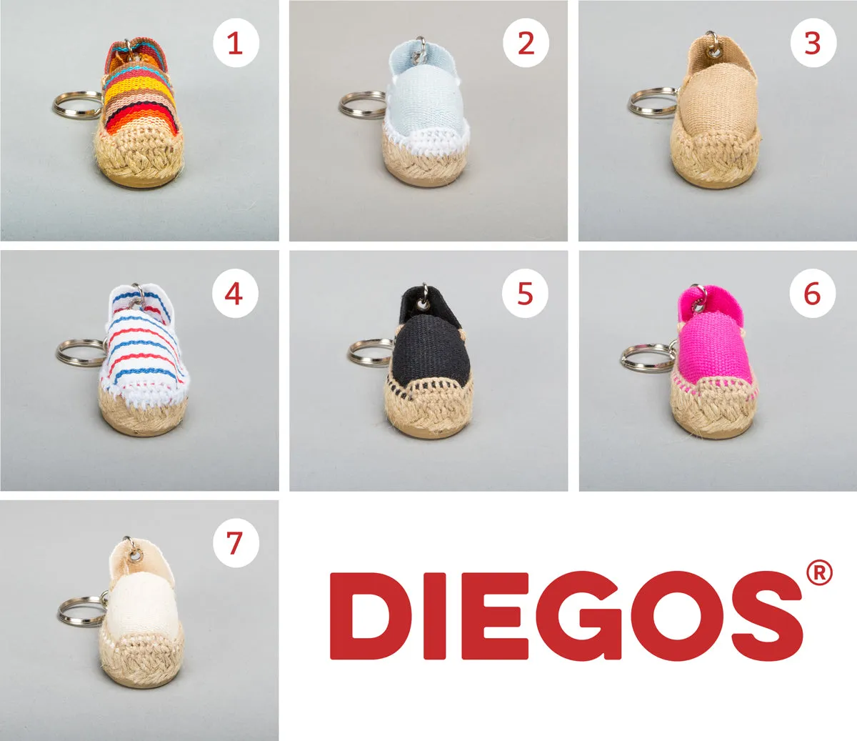 Espadrilles keychains