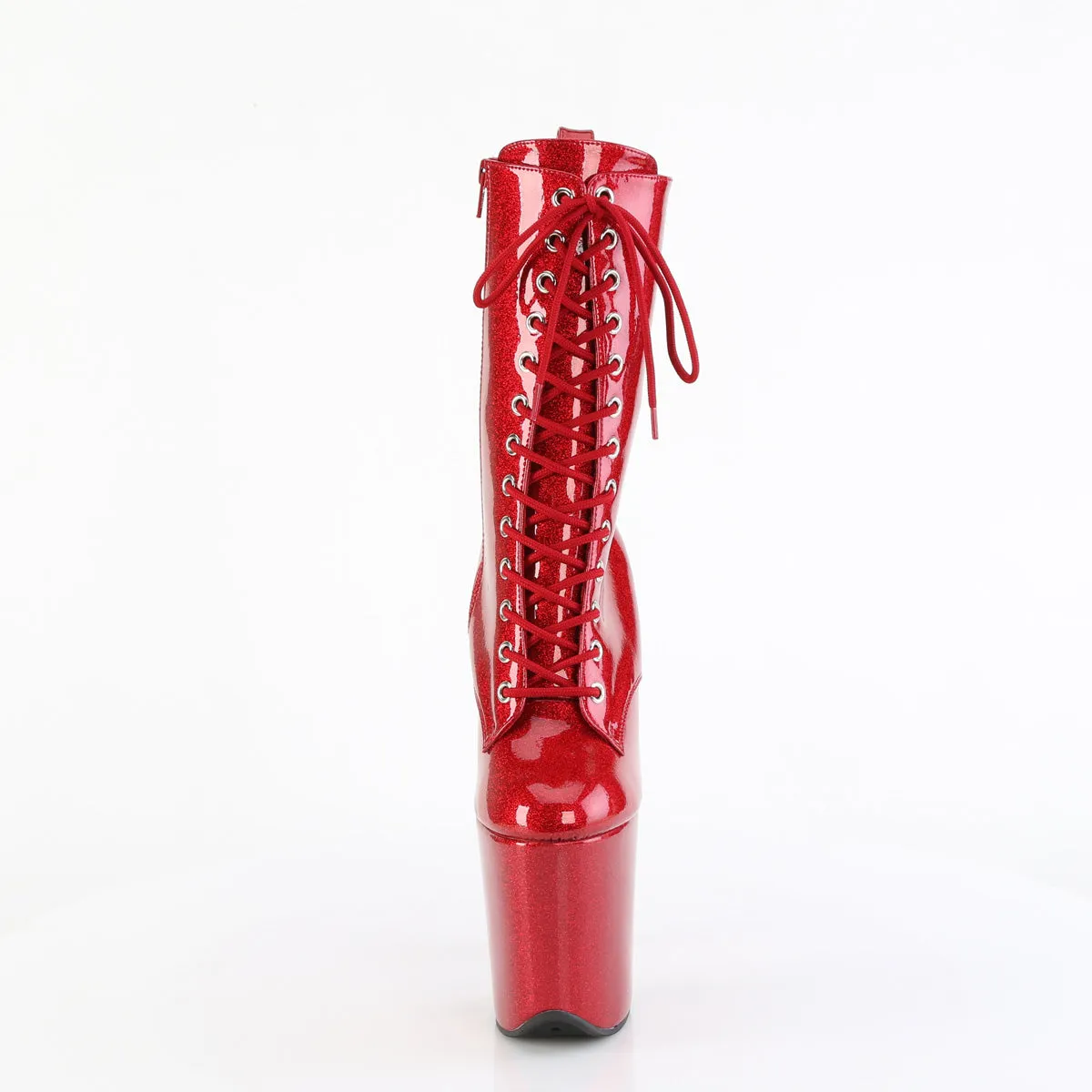 FLAMINGO-1040GP Pleaser Ruby Red Glitter Sexy Platform Shoes (Pole Dancing Heels)