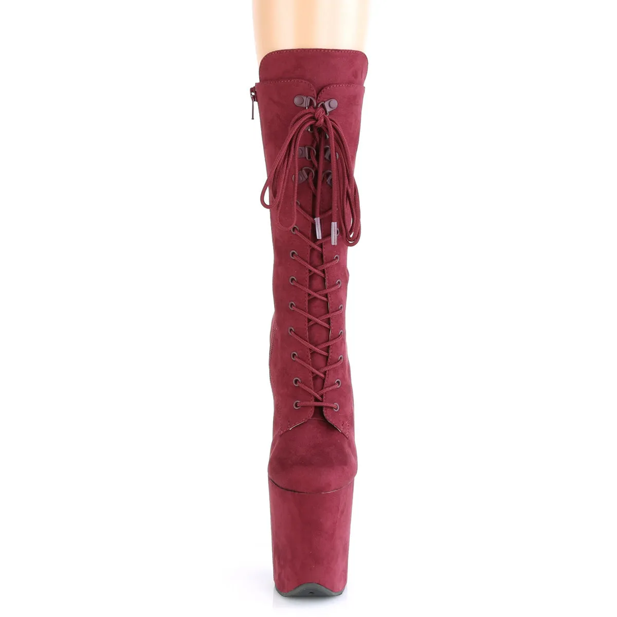 FLAMINGO-1050FS Pleaser Burgundy Sexy Platform Shoes (Pole Dancing Heels)