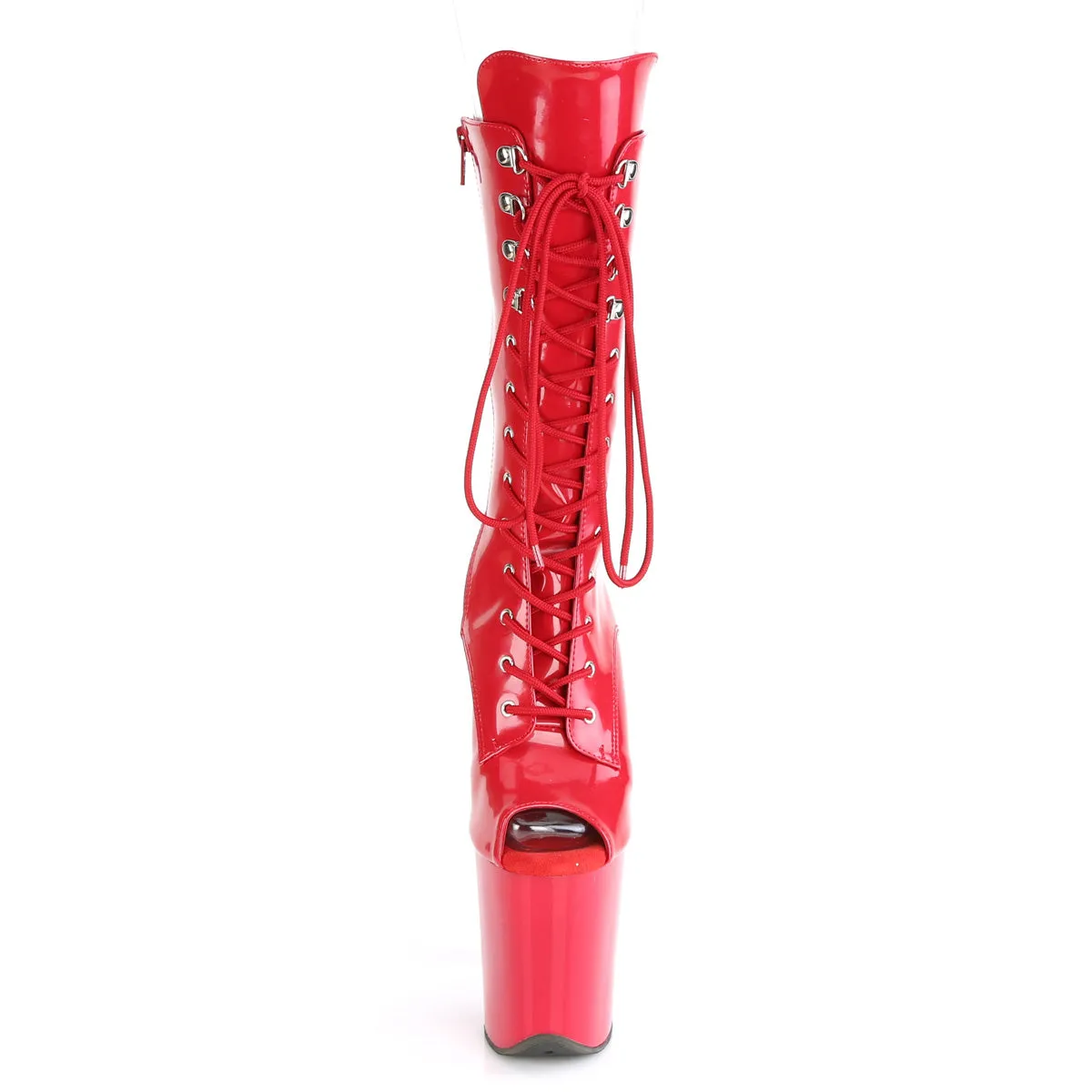 FLAMINGO-1051 Pleaser Red Patent Sexy Platform Shoes (Pole Dancing Heels)