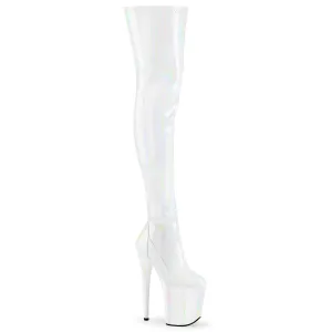 FLAMINGO-3000HWR Pleaser White Sexy Platform Shoes (Pole Dancing Heels)