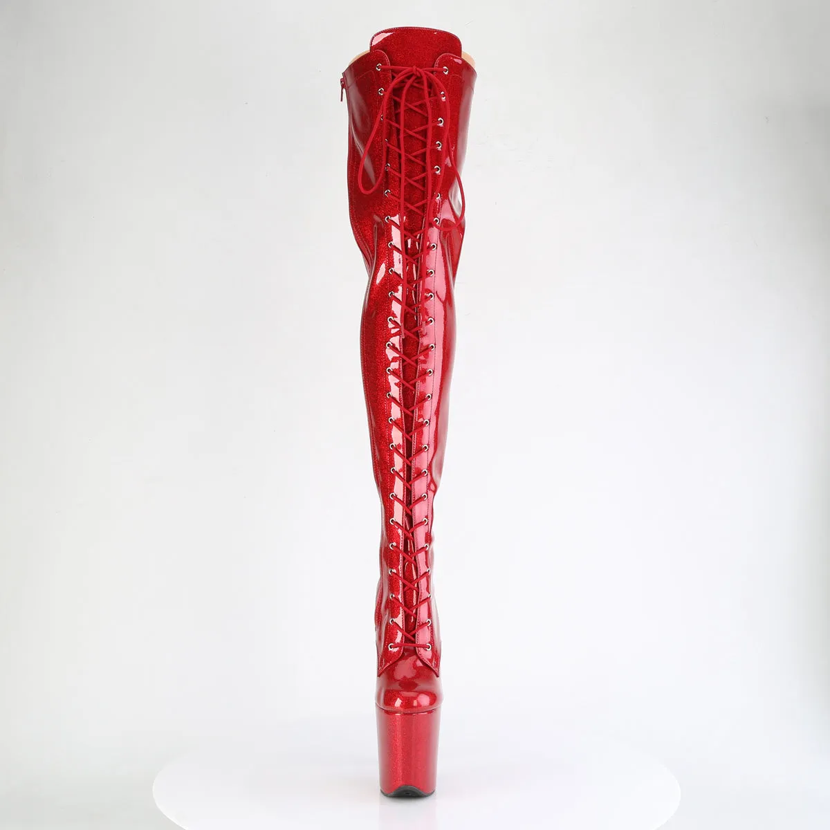 FLAMINGO-3020GP Pleaser Red Glitter Sexy Platform Shoes (Pole Dancing Heels)
