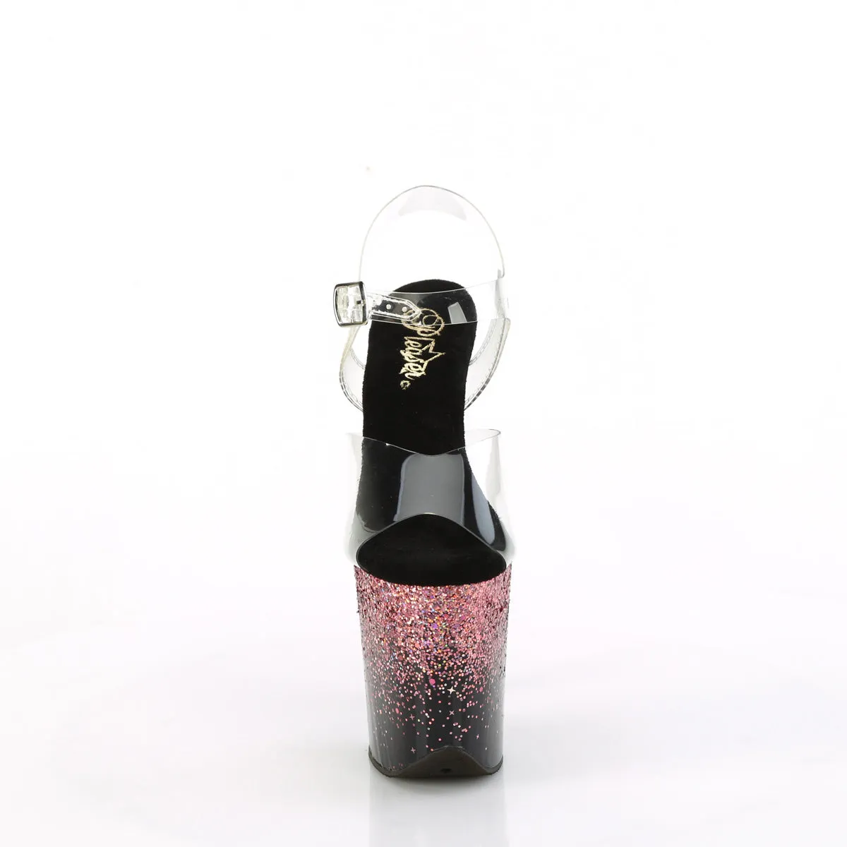 FLAMINGO-808SS Pleaser Clear/Pink Sexy Platform Shoes (Pole Dancing Heels)