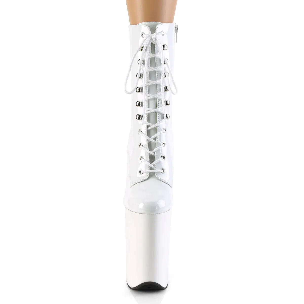 INFINITY-1020 Pleaser White Patent Sexy Platform Shoes (Pole Dancing Heels)