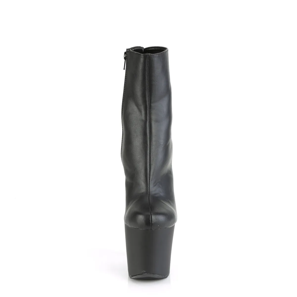 IRONGRIP-1042 Pleaser Black Faux Leather Sexy Platform Shoes (Pole Dancing Heels)