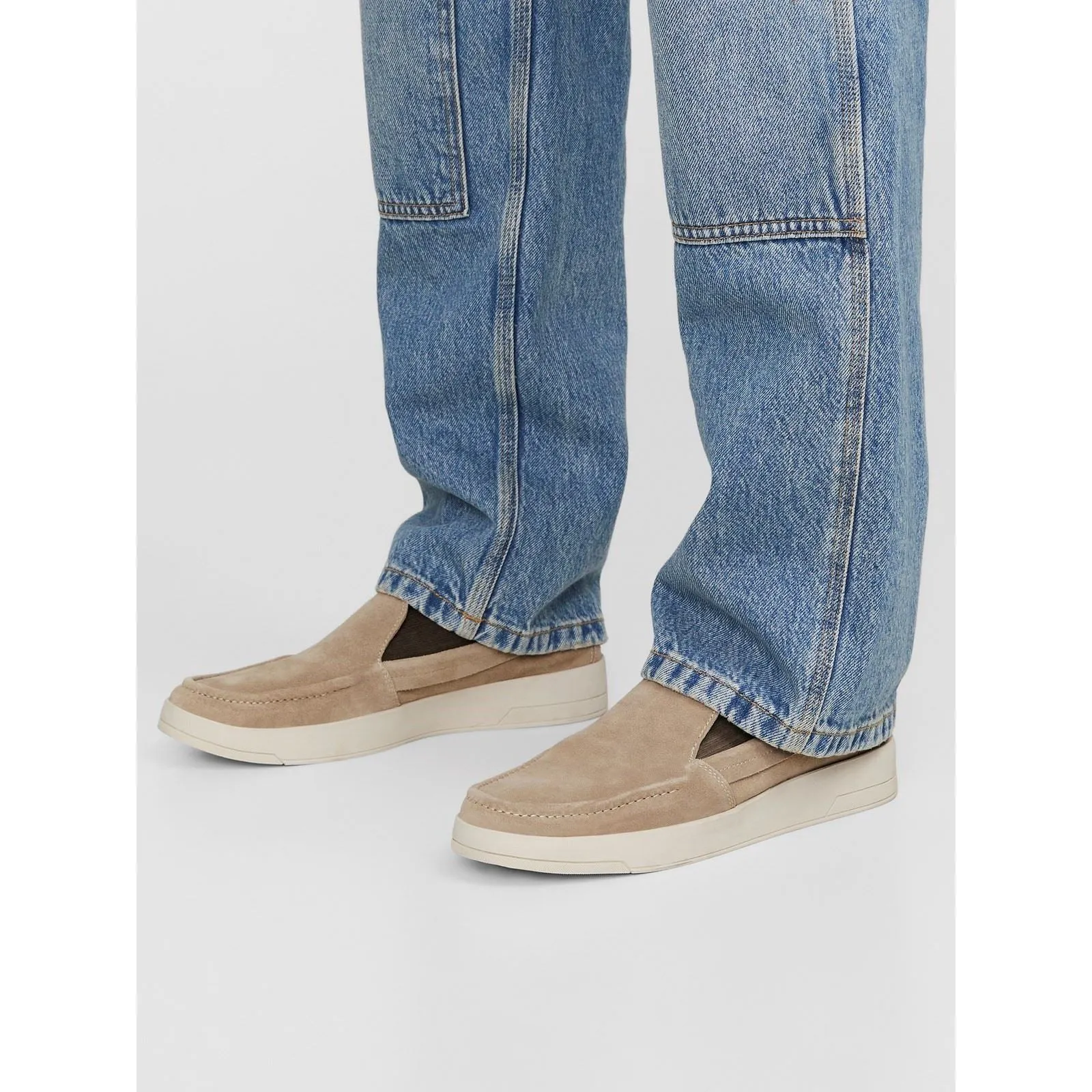 Jack & Jones Maccartney Suede Men's Plaza Taupe Loafers