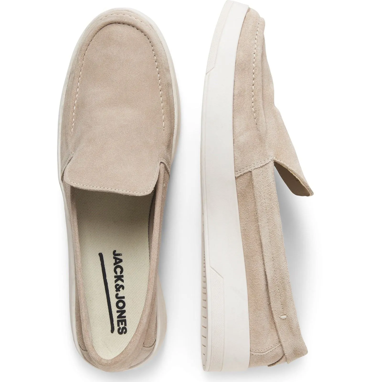 Jack & Jones Maccartney Suede Men's Plaza Taupe Loafers