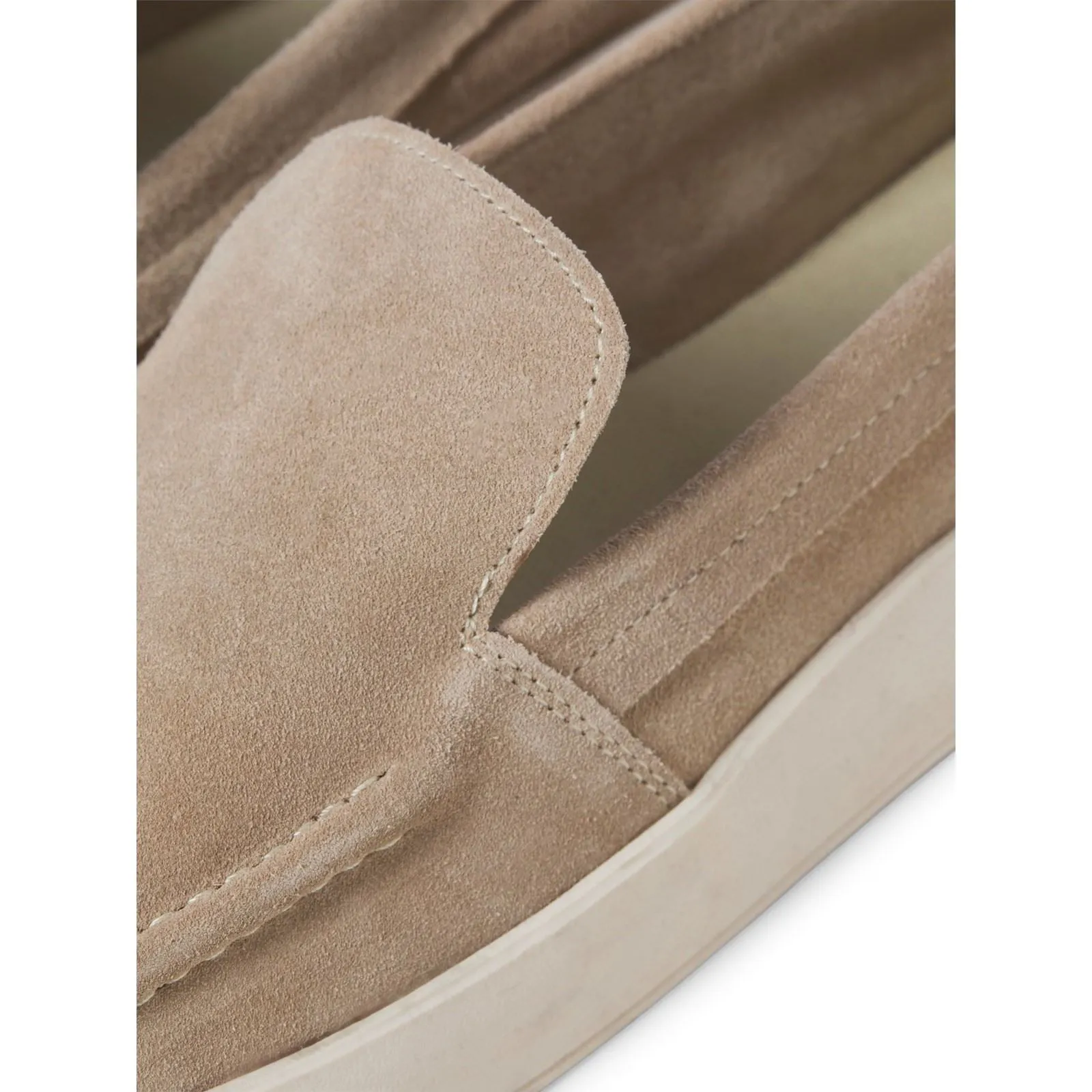 Jack & Jones Maccartney Suede Men's Plaza Taupe Loafers