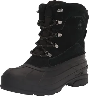 Kamik Men's Fargo Boot Black Waterproof Lace Up Winter Snow Boots