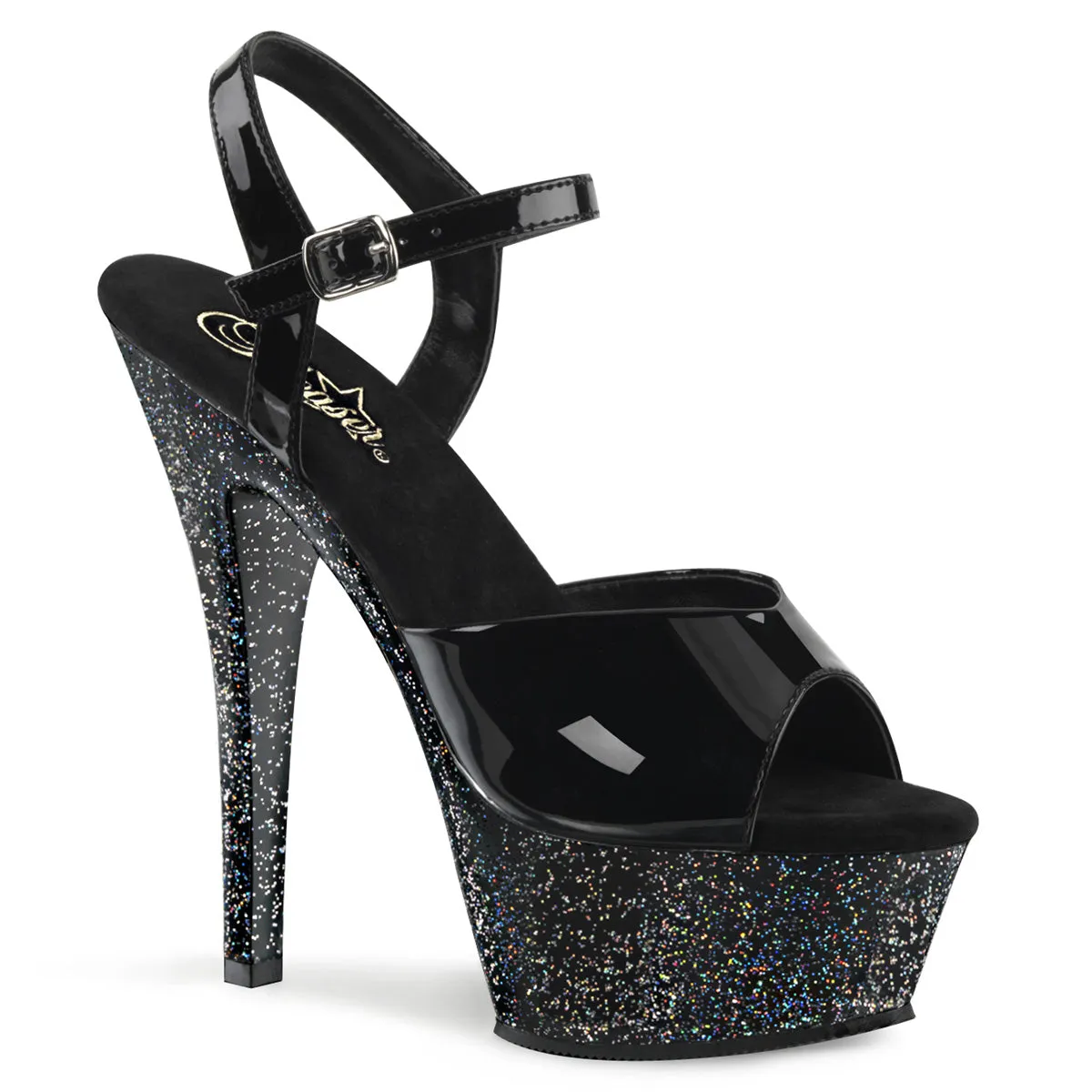 KISS-209MG Pleaser Black Sexy Platform Shoes (Pole Dancing Heels)