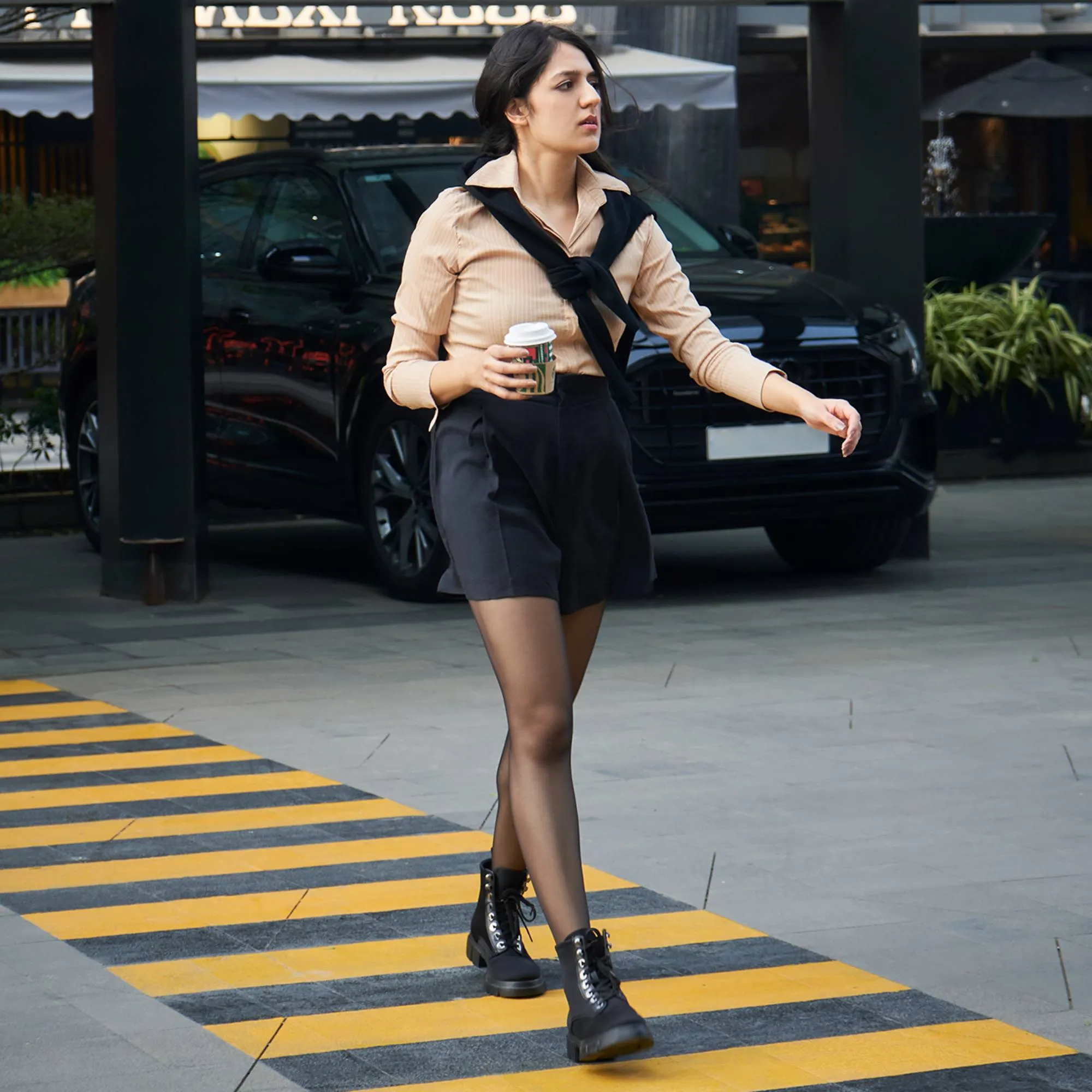 Lycra Combat Boots