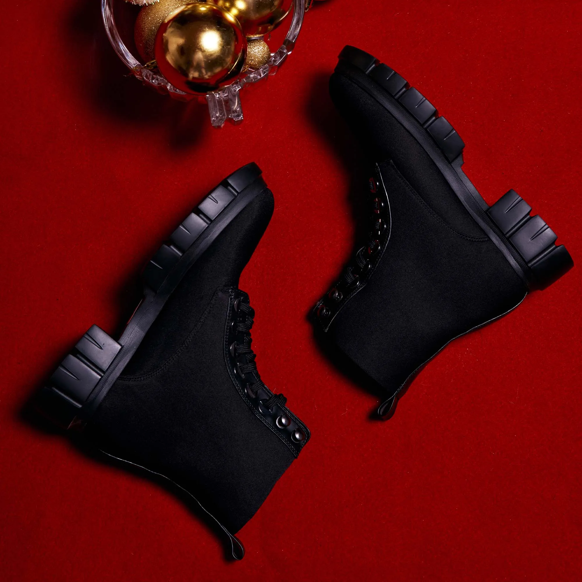 Lycra Combat Boots